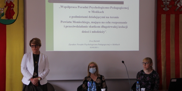 Spotkanie Poradni Psychologiczno – Pedagogicznej w Mońkach z placówkami pomocy społecznej z terenu powiatu monieckiego